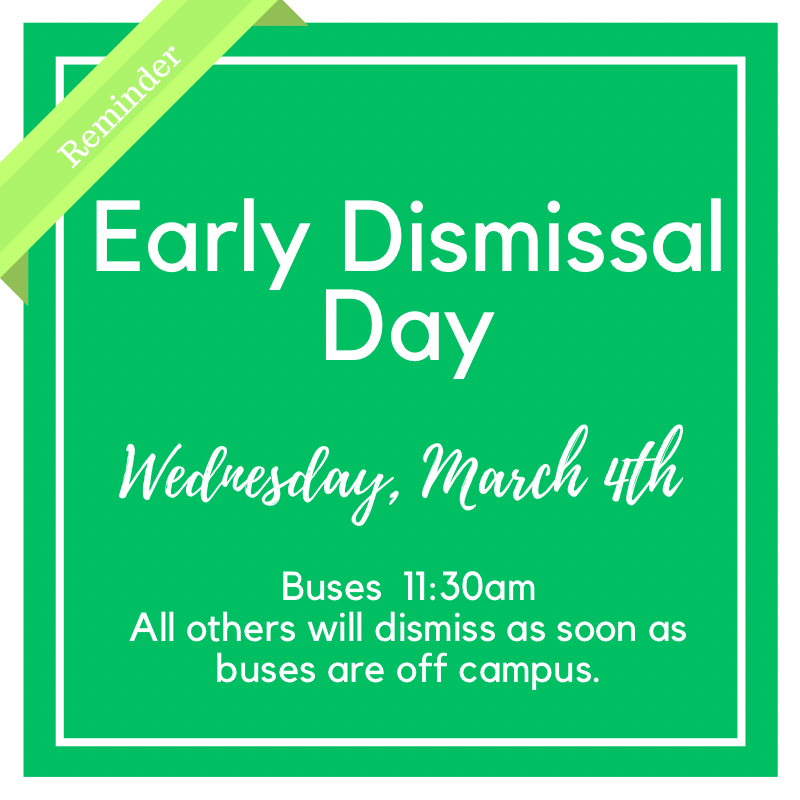 Early Release Day March 4th